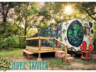 Hippie Trailer at Milo Farm