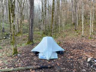 Walls of Jericho - Hurricane Creek Backcountry Campsite