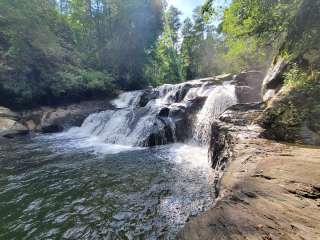 Dicks Creek Falls Campsites off Main Road