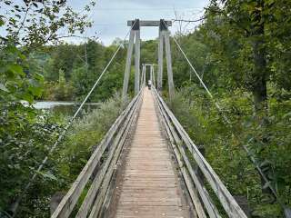 Manistee National Forest Red Bridge Rive Camping