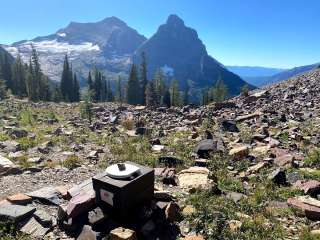 Boulder Pass Wilderness Campsite — Glacier National Park