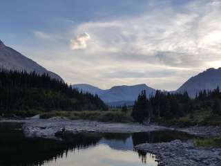 Slide Lake Wilderness Campsite — Glacier National Park