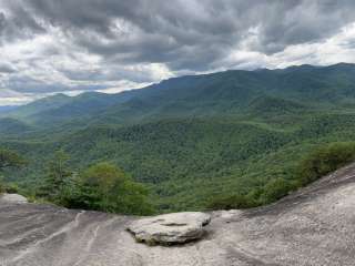 Pisgah forest looking Glass trail head