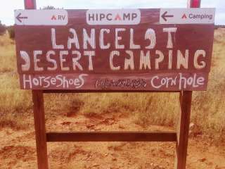 Lancelot desert camping