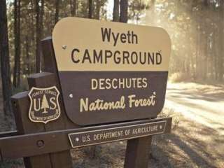 Wyeth Campground at the Deschutes River