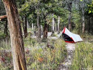 Cross Timbers Texoma Hiking Trail Primitive Campsite 