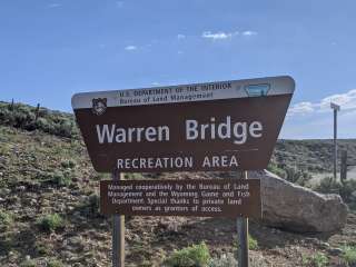 Warren Bridge Recreation Area Designated Dispersed Camping